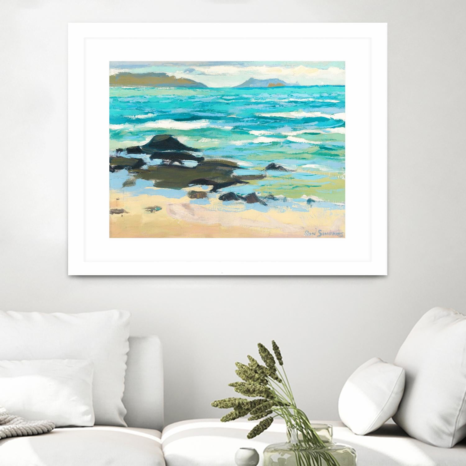 Hawaii 5.0 by Ron Simpkins on GIANT ART - blue landscape canadien