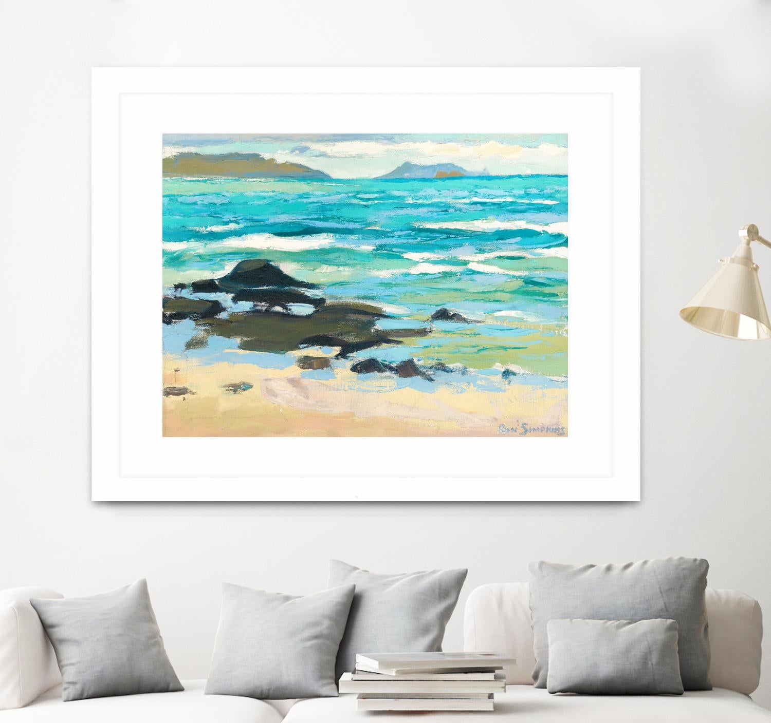 Hawaii 5.0 by Ron Simpkins on GIANT ART - blue landscape canadien