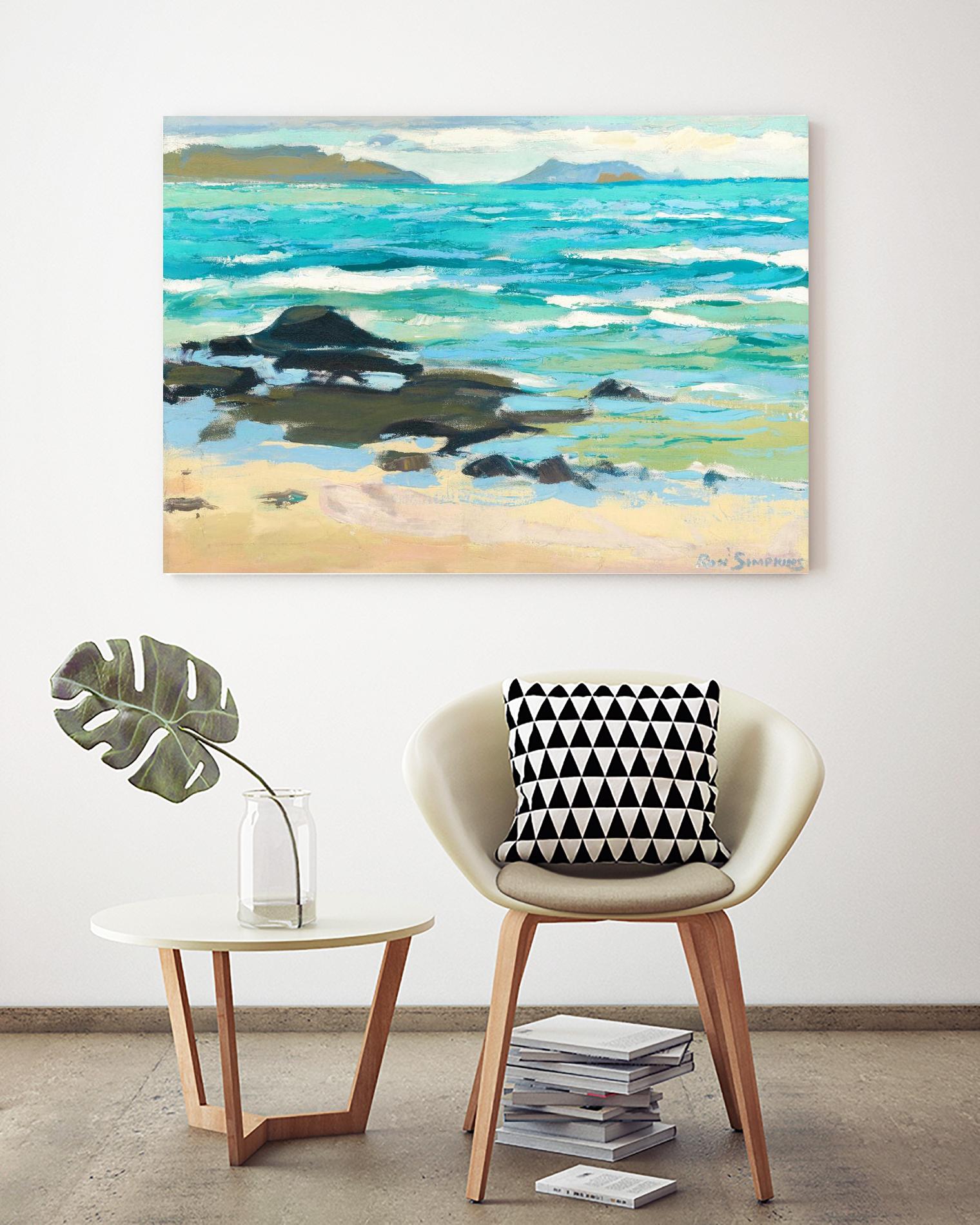 Hawaii 5.0 by Ron Simpkins on GIANT ART - blue landscape canadien