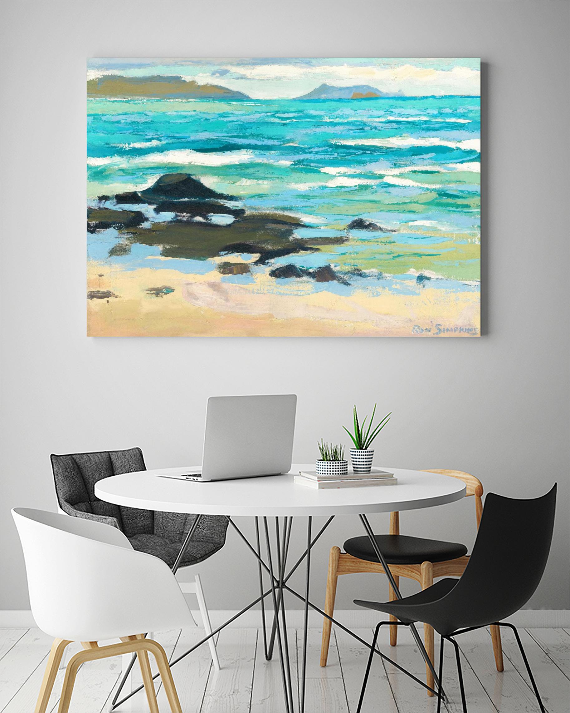 Hawaii 5.0 by Ron Simpkins on GIANT ART - blue landscape canadien