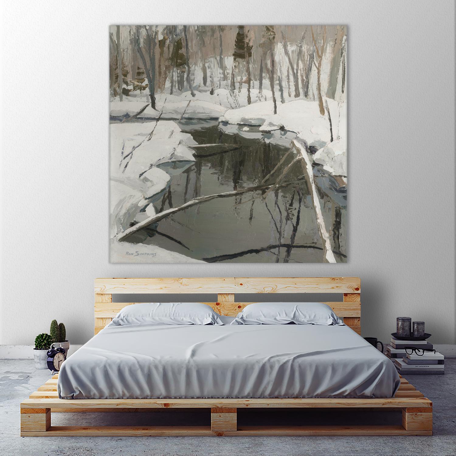 In the Deep Woods by Ron Simpkins on GIANT ART - white winter scenes