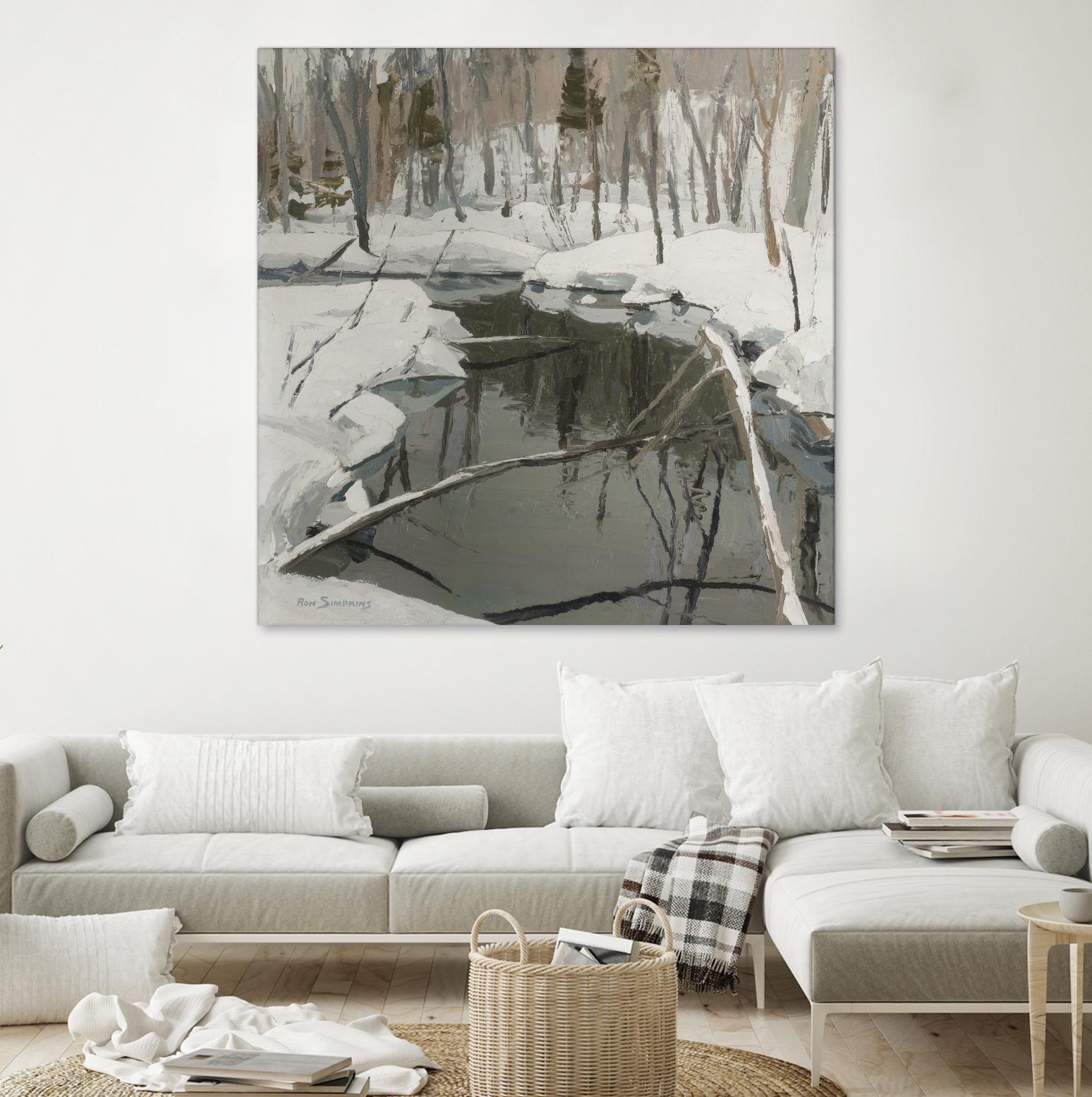 In the Deep Woods by Ron Simpkins on GIANT ART - white winter scenes