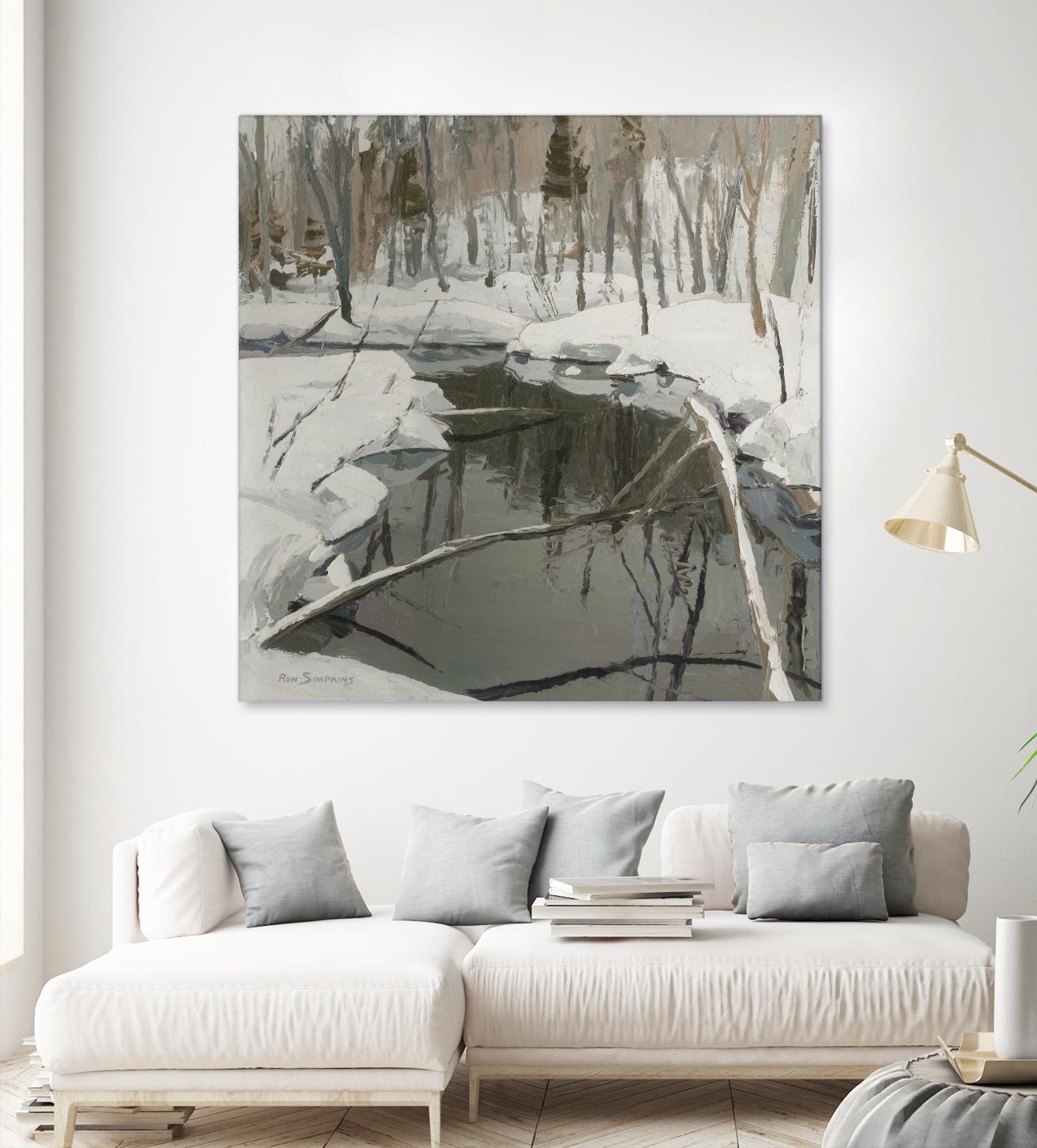 In the Deep Woods by Ron Simpkins on GIANT ART - white winter scenes
