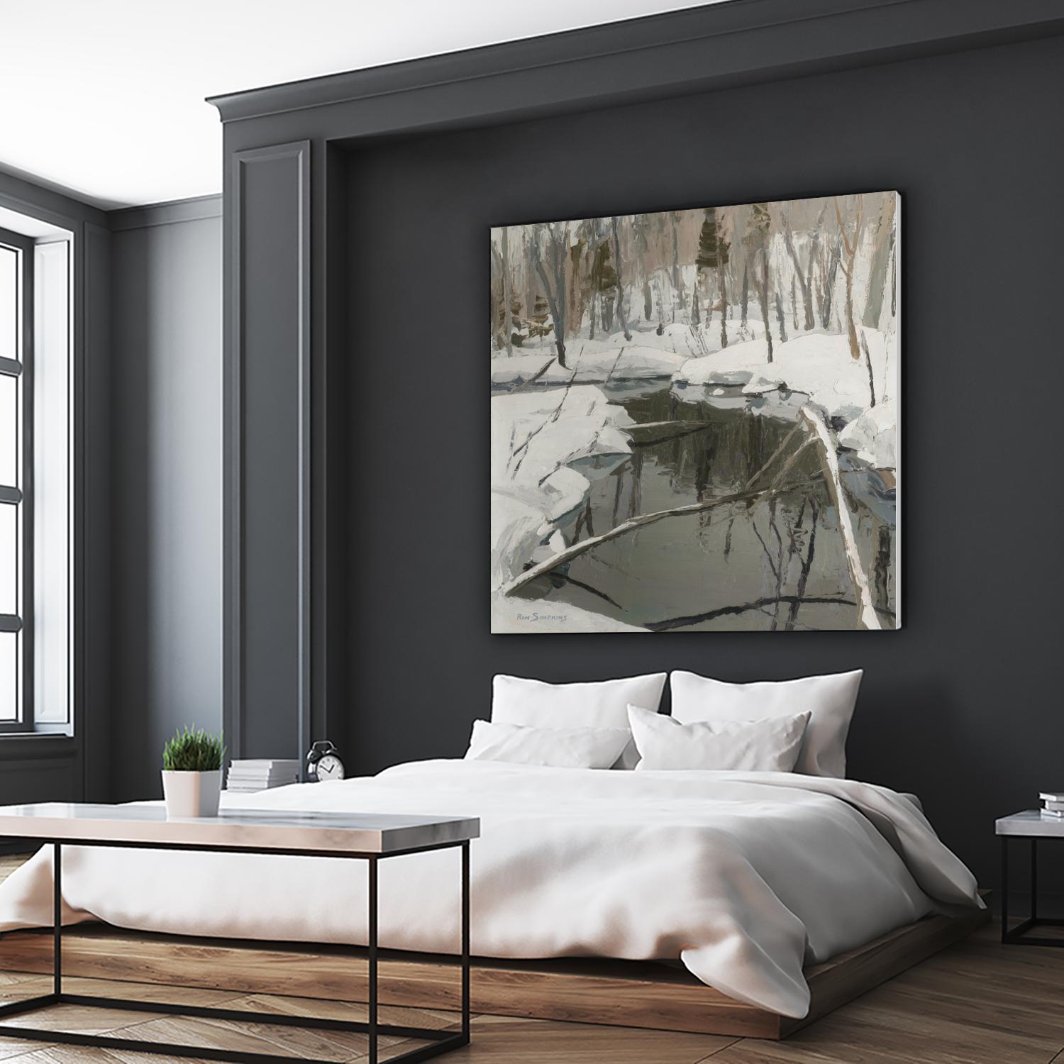 In the Deep Woods by Ron Simpkins on GIANT ART - white winter scenes