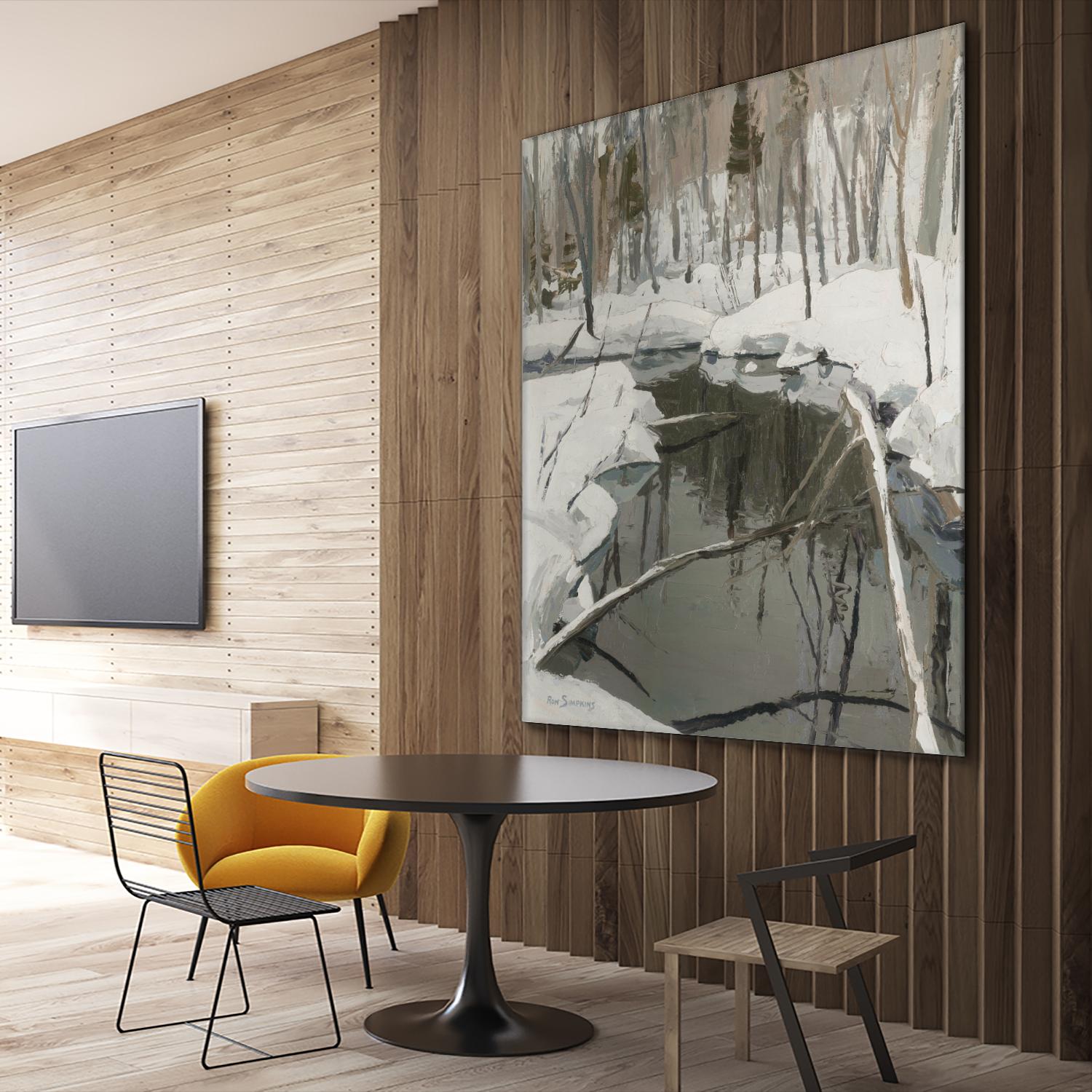 In the Deep Woods by Ron Simpkins on GIANT ART - white winter scenes