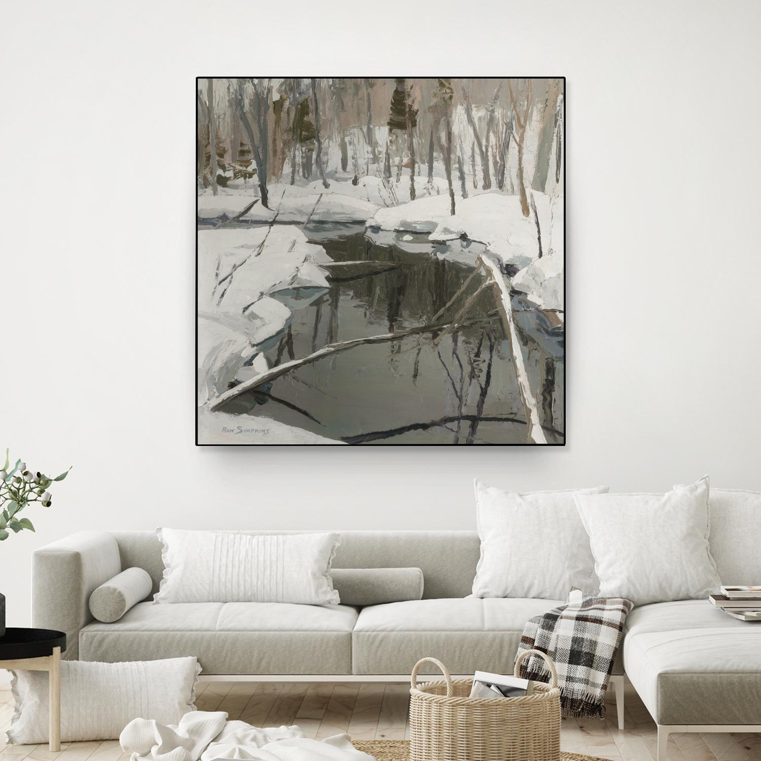 In the Deep Woods by Ron Simpkins on GIANT ART - white winter scenes