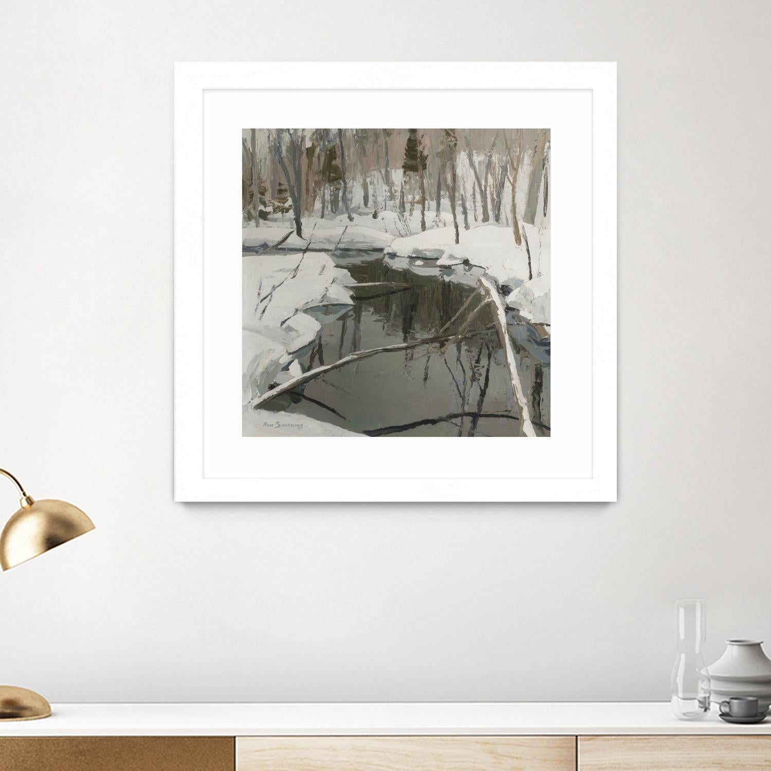 In the Deep Woods by Ron Simpkins on GIANT ART - white winter scenes