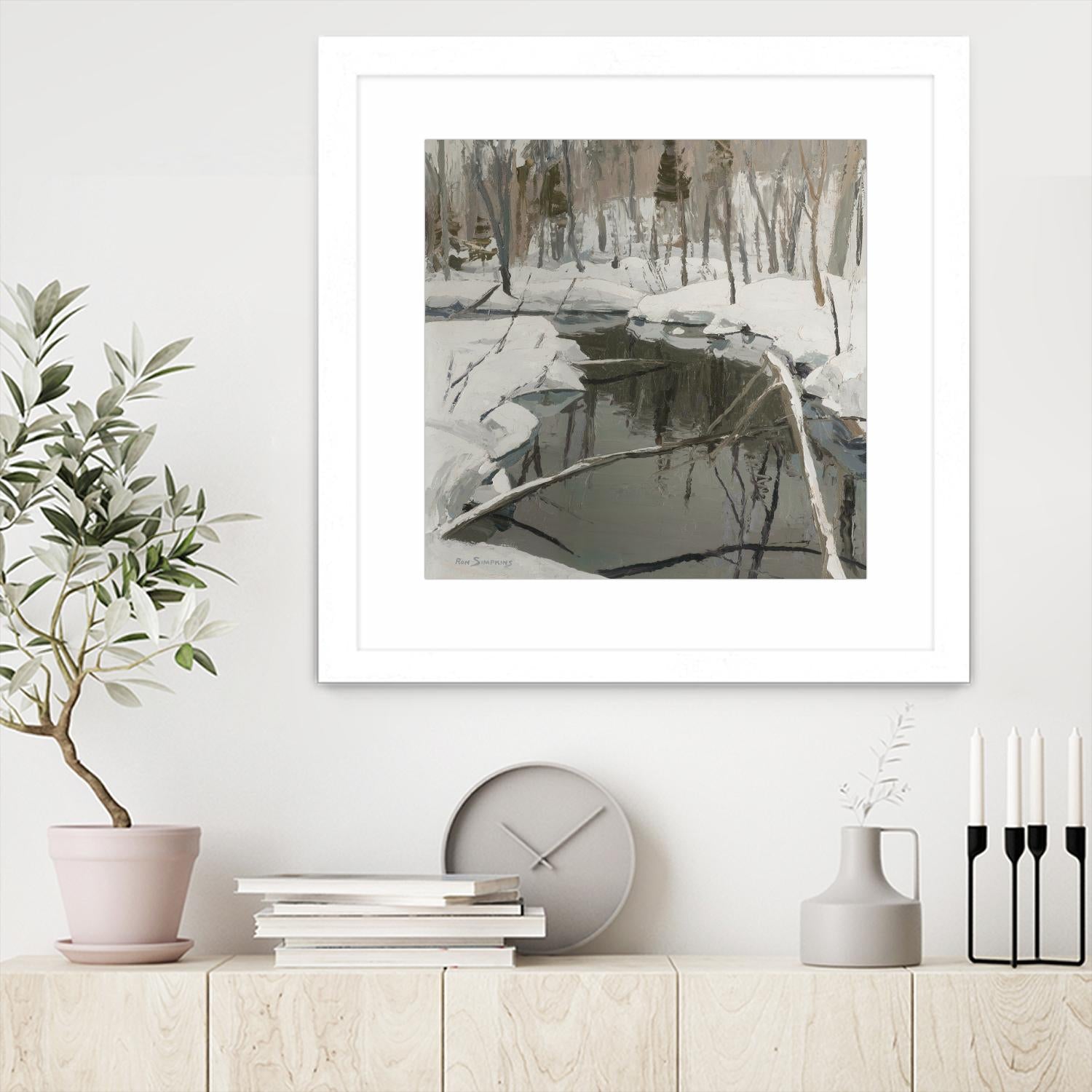 In the Deep Woods by Ron Simpkins on GIANT ART - white winter scenes