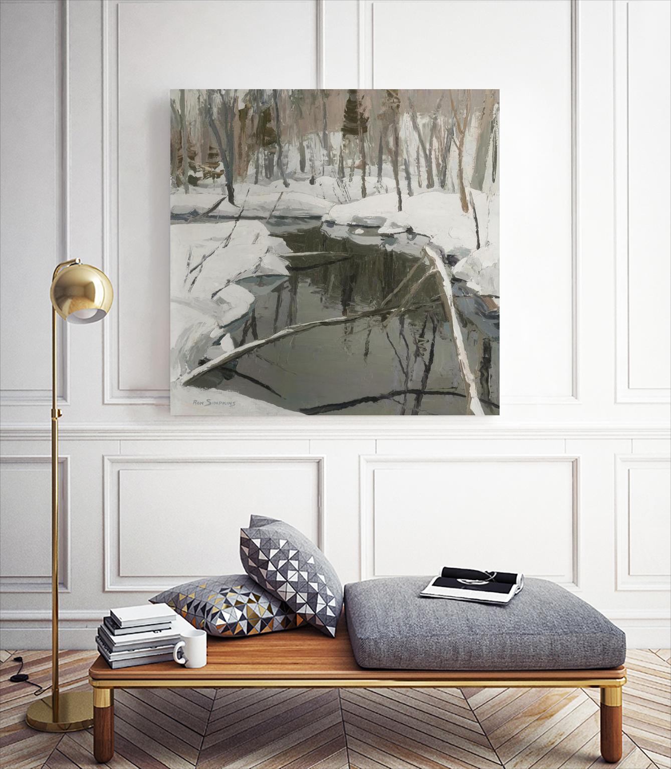 In the Deep Woods by Ron Simpkins on GIANT ART - white landscape rivière