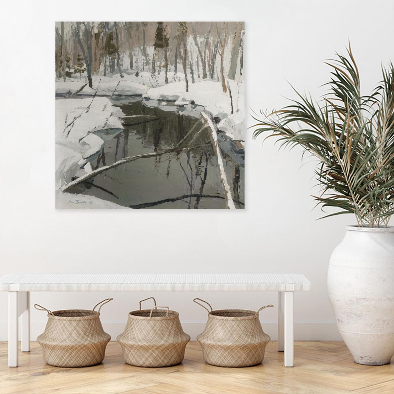 In the Deep Woods by Ron Simpkins on GIANT ART - white landscape rivière