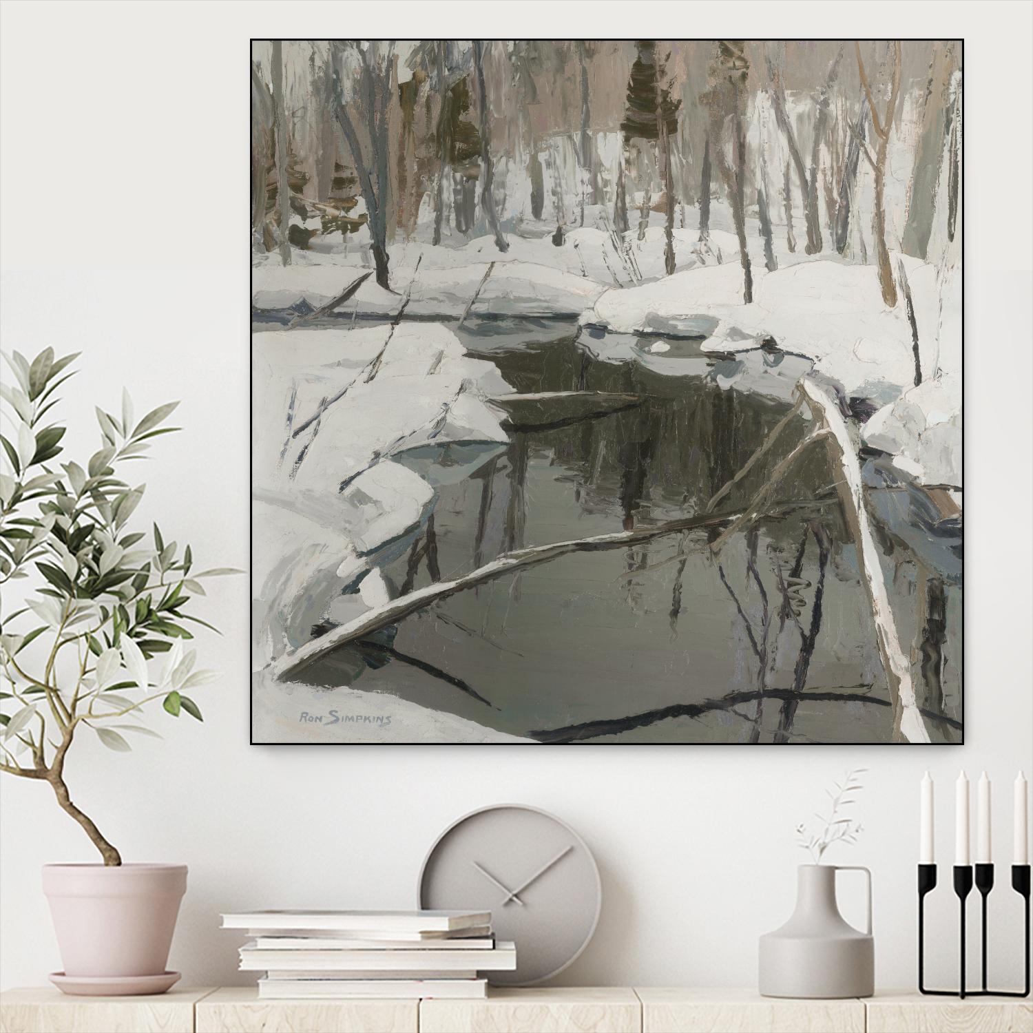 In the Deep Woods by Ron Simpkins on GIANT ART - white winter scenes