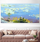 Little Lily Sunday by Ron Simpkins on GIANT ART - blue landscape