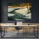 Un petit coin caché by Yvon Lemieux on GIANT ART - green landscape