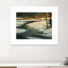 Un petit coin caché by Yvon Lemieux on GIANT ART - green landscape artistes du québec