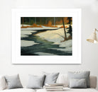 Un petit coin caché by Yvon Lemieux on GIANT ART - green landscape artistes du québec