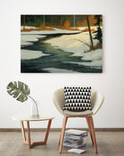 Un petit coin caché by Yvon Lemieux on GIANT ART - green landscape artistes du québec