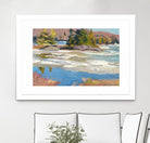 Little Running River by Ron Simpkins on GIANT ART - green landscape canadiens