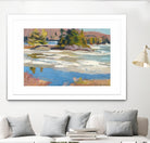 Little Running River by Ron Simpkins on GIANT ART - green landscape canadiens