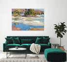 Little Running River by Ron Simpkins on GIANT ART - green landscape canadiens