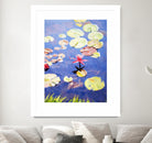 Nature's Beauty is Simple by Ron Simpkins on GIANT ART - green botanical water lilies