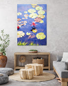 Nature's Beauty is Simple by Ron Simpkins on GIANT ART - green botanical water lilies