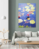 Nature's Beauty is Simple by Ron Simpkins on GIANT ART - green botanical water lilies