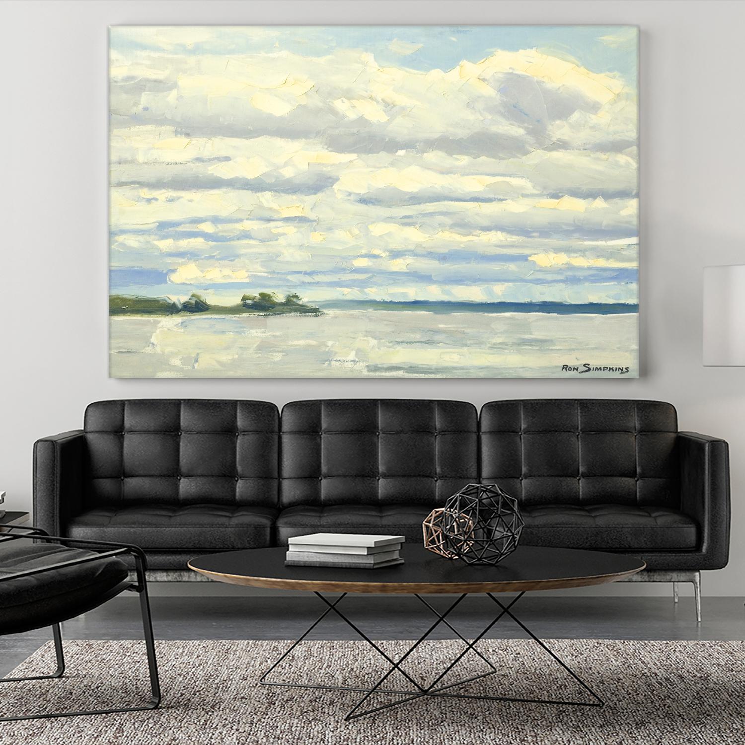Never Ending Skies by Ron Simpkins on GIANT ART - grey landscape