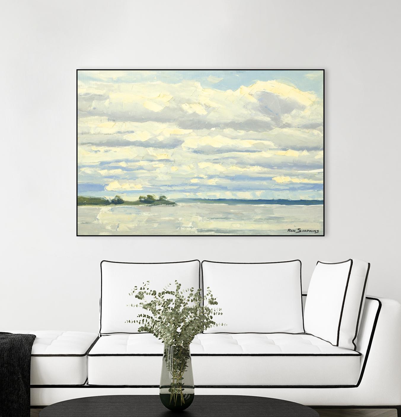 Never Ending Skies by Ron Simpkins on GIANT ART - grey landscape
