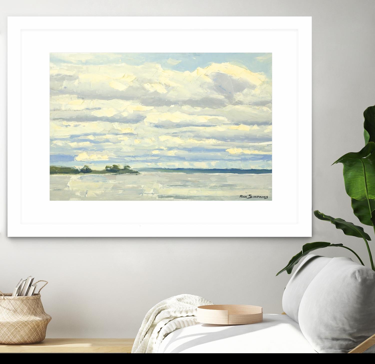 Never Ending Skies by Ron Simpkins on GIANT ART - white landscape canadien