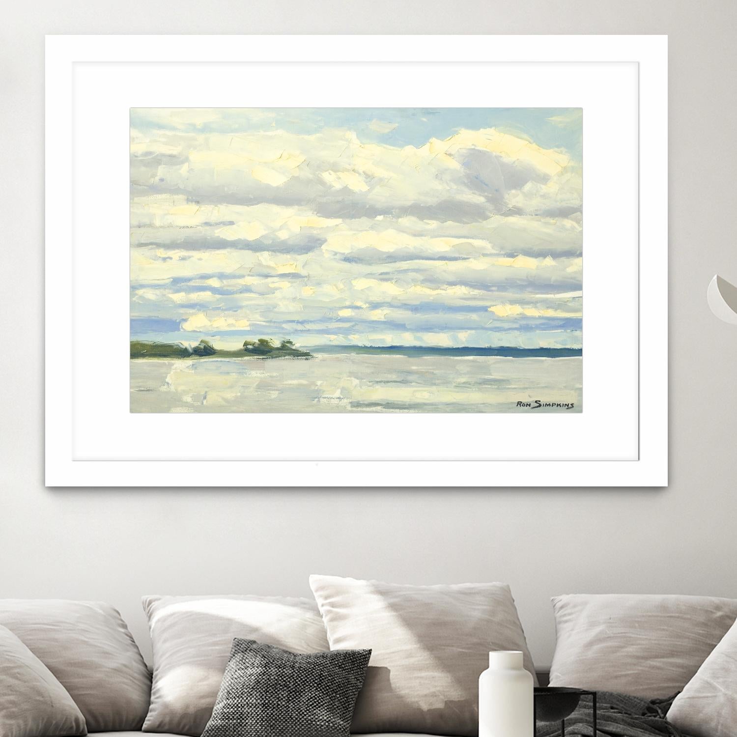Never Ending Skies by Ron Simpkins on GIANT ART - white landscape canadien