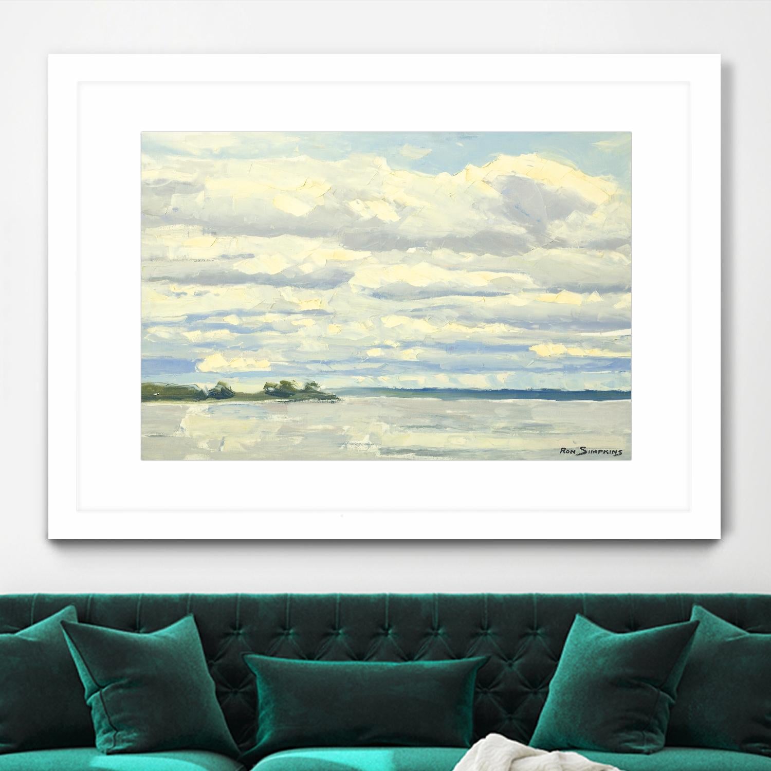 Never Ending Skies by Ron Simpkins on GIANT ART - white landscape canadien