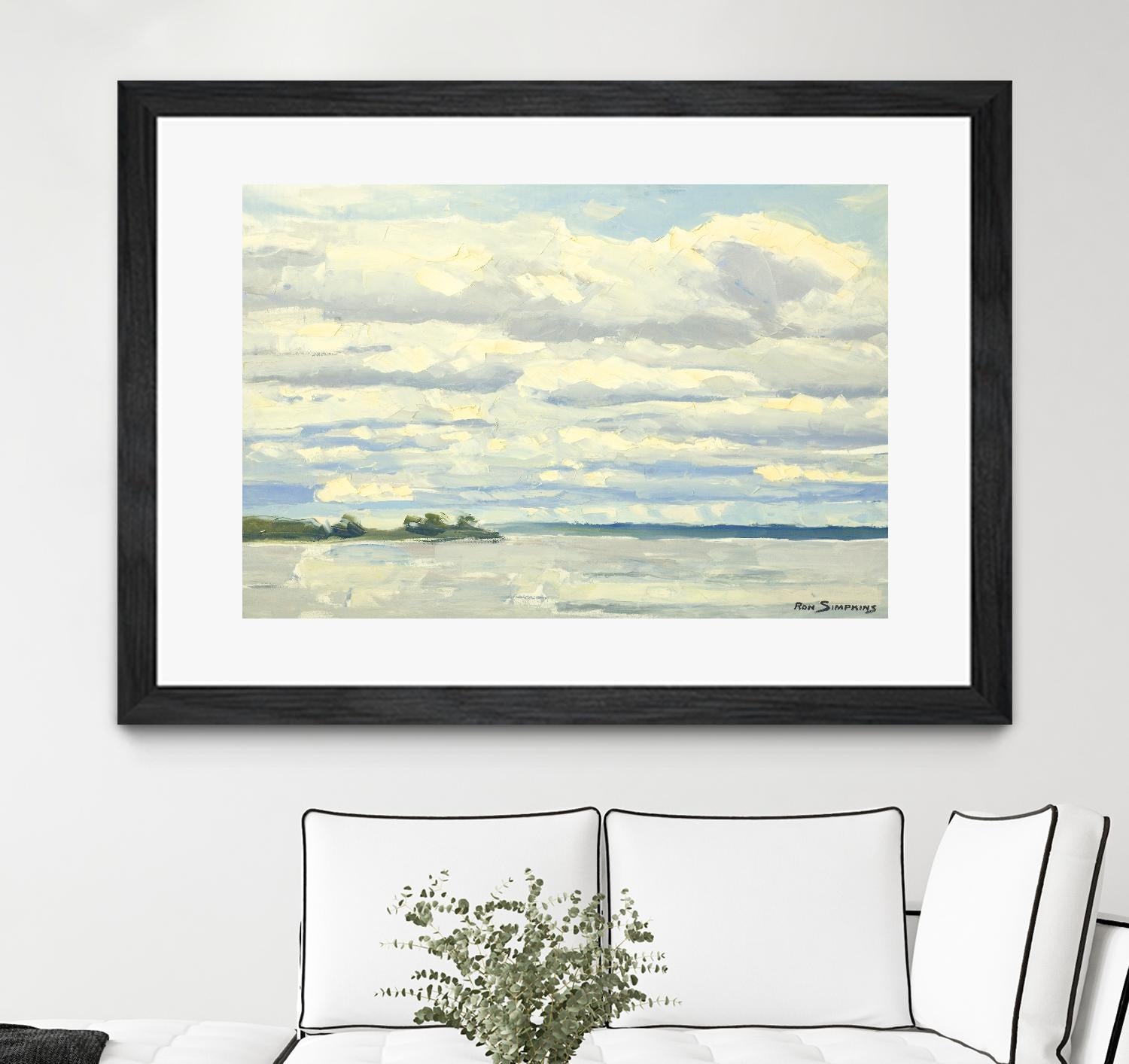Never Ending Skies by Ron Simpkins on GIANT ART - white landscape canadien