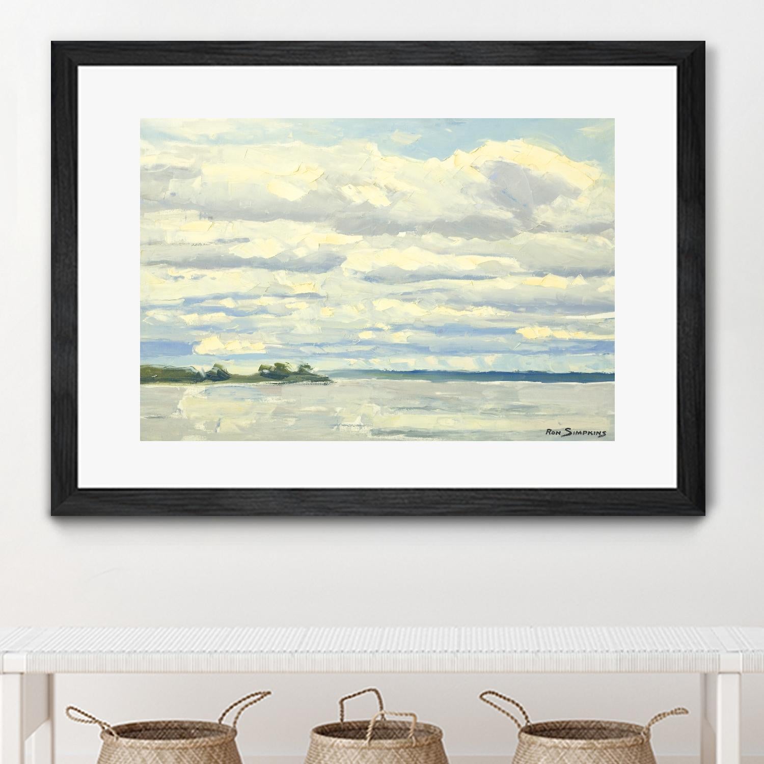 Never Ending Skies by Ron Simpkins on GIANT ART - white landscape canadien