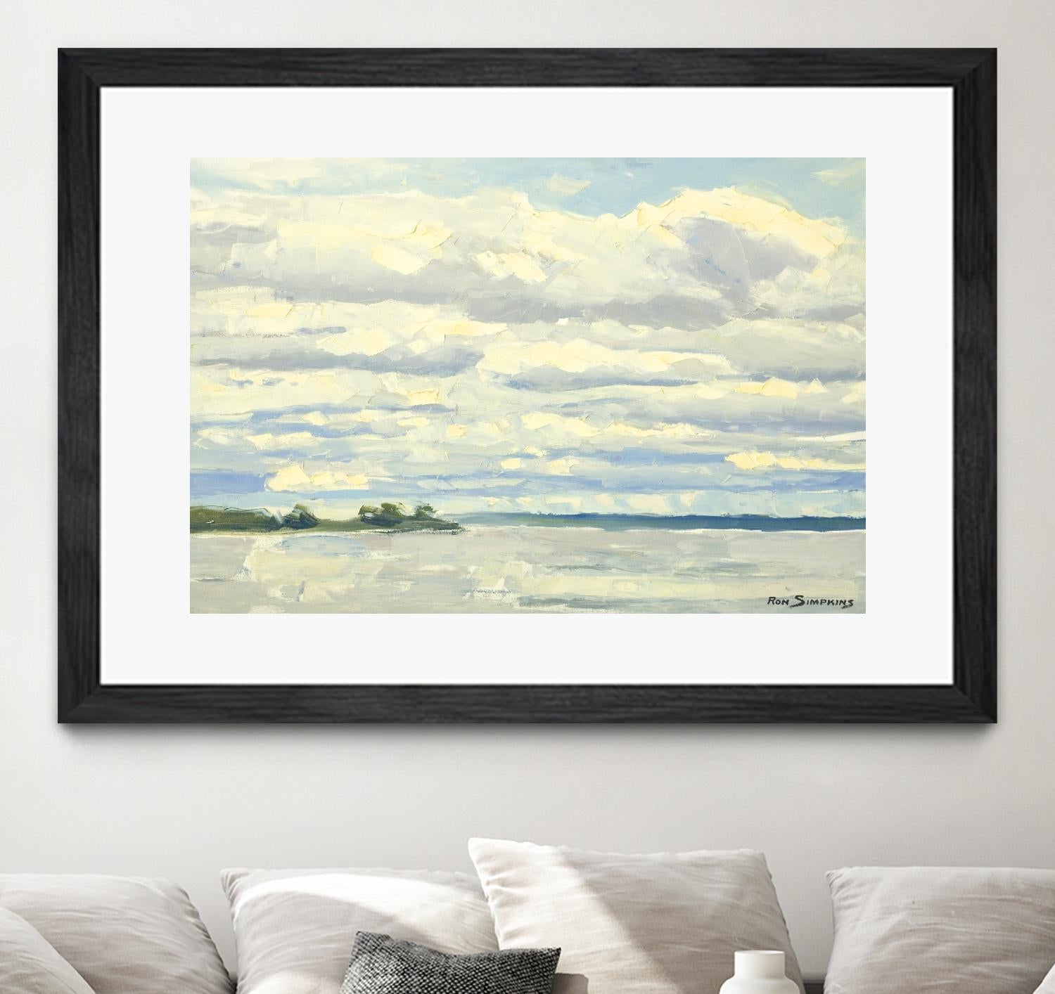 Never Ending Skies by Ron Simpkins on GIANT ART - white landscape canadien