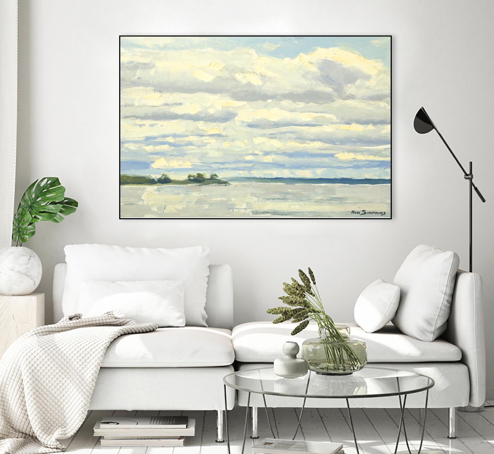 Never Ending Skies by Ron Simpkins on GIANT ART - grey landscape