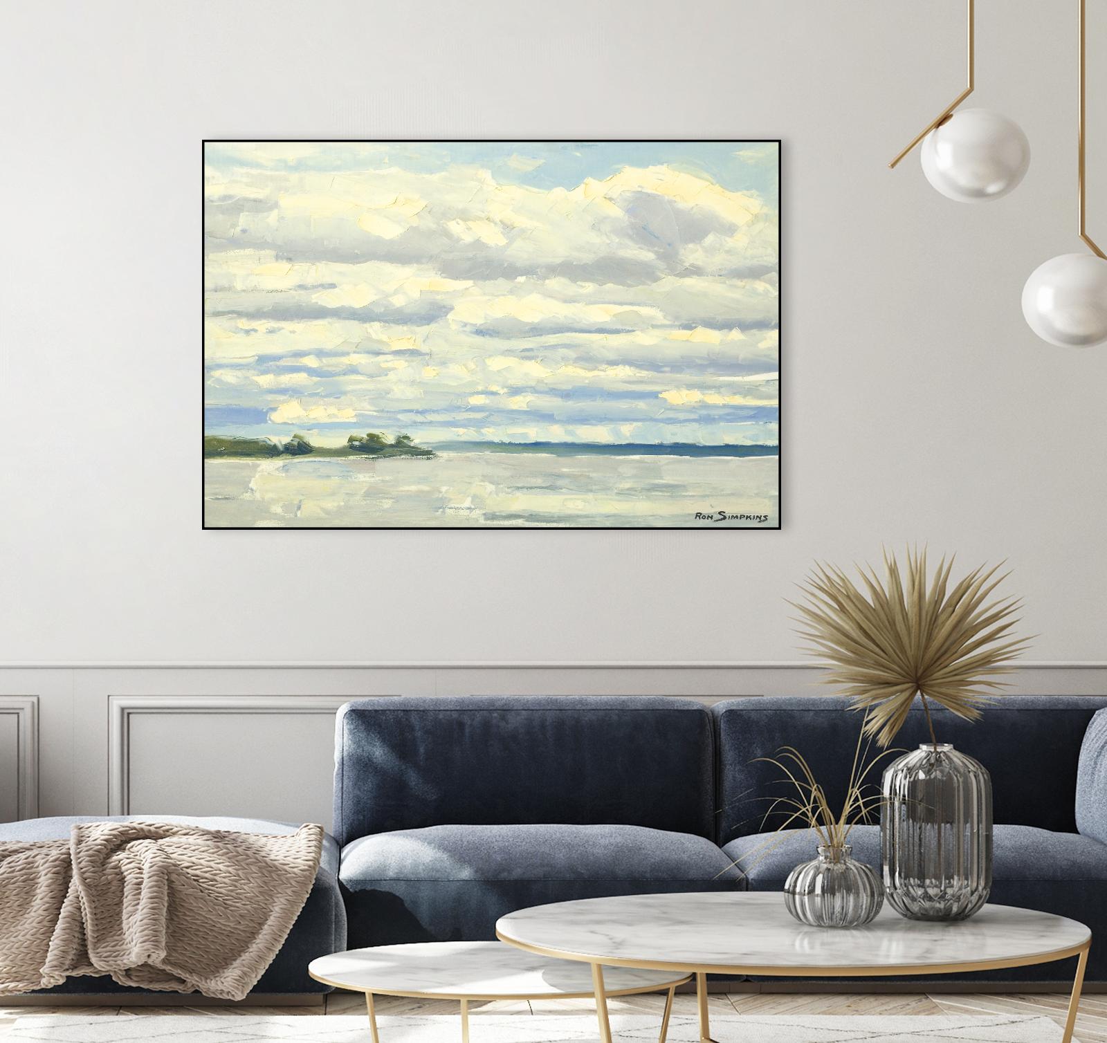 Never Ending Skies by Ron Simpkins on GIANT ART - grey landscape