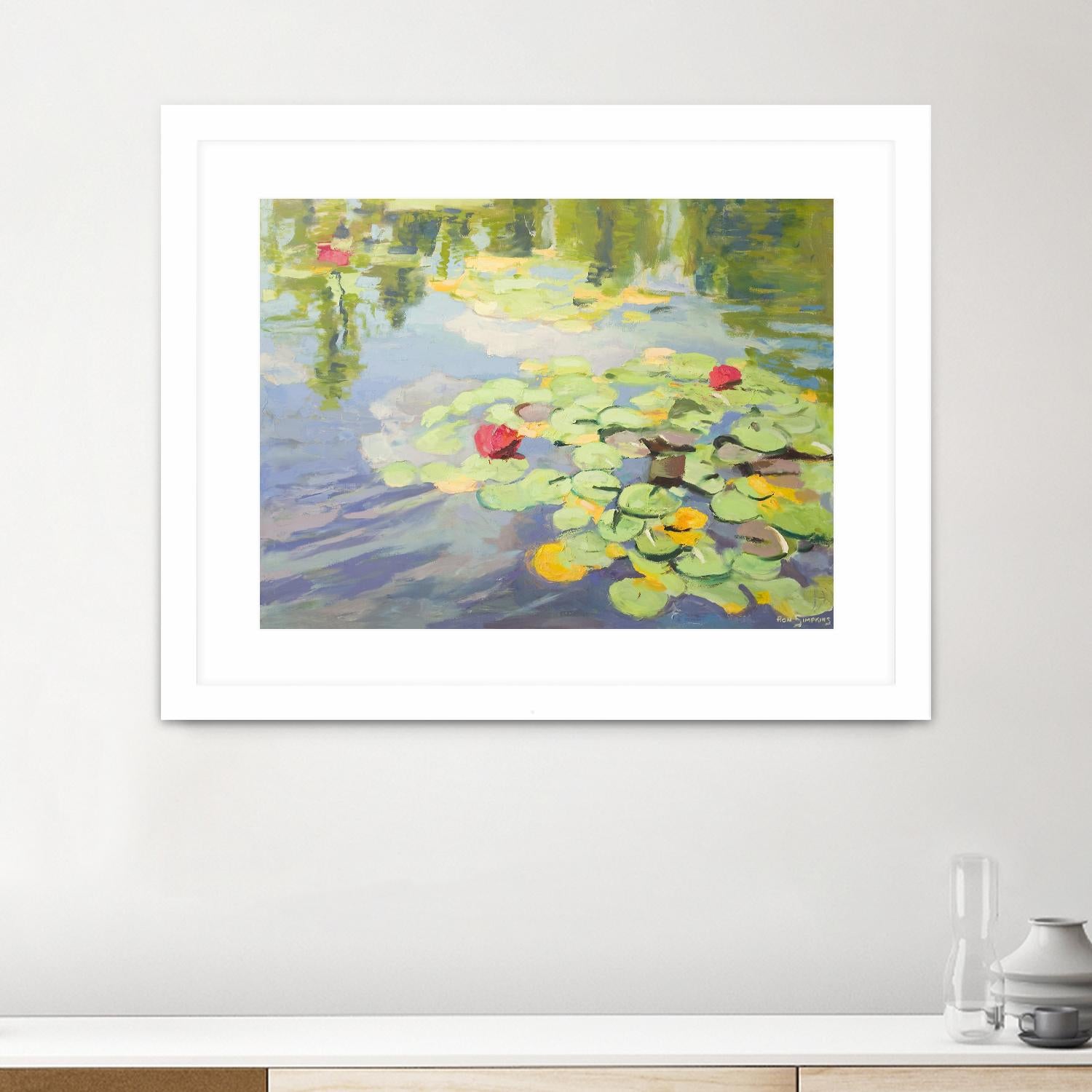 No Cloudy Days by Ron Simpkins on GIANT ART - green landscape water lilies