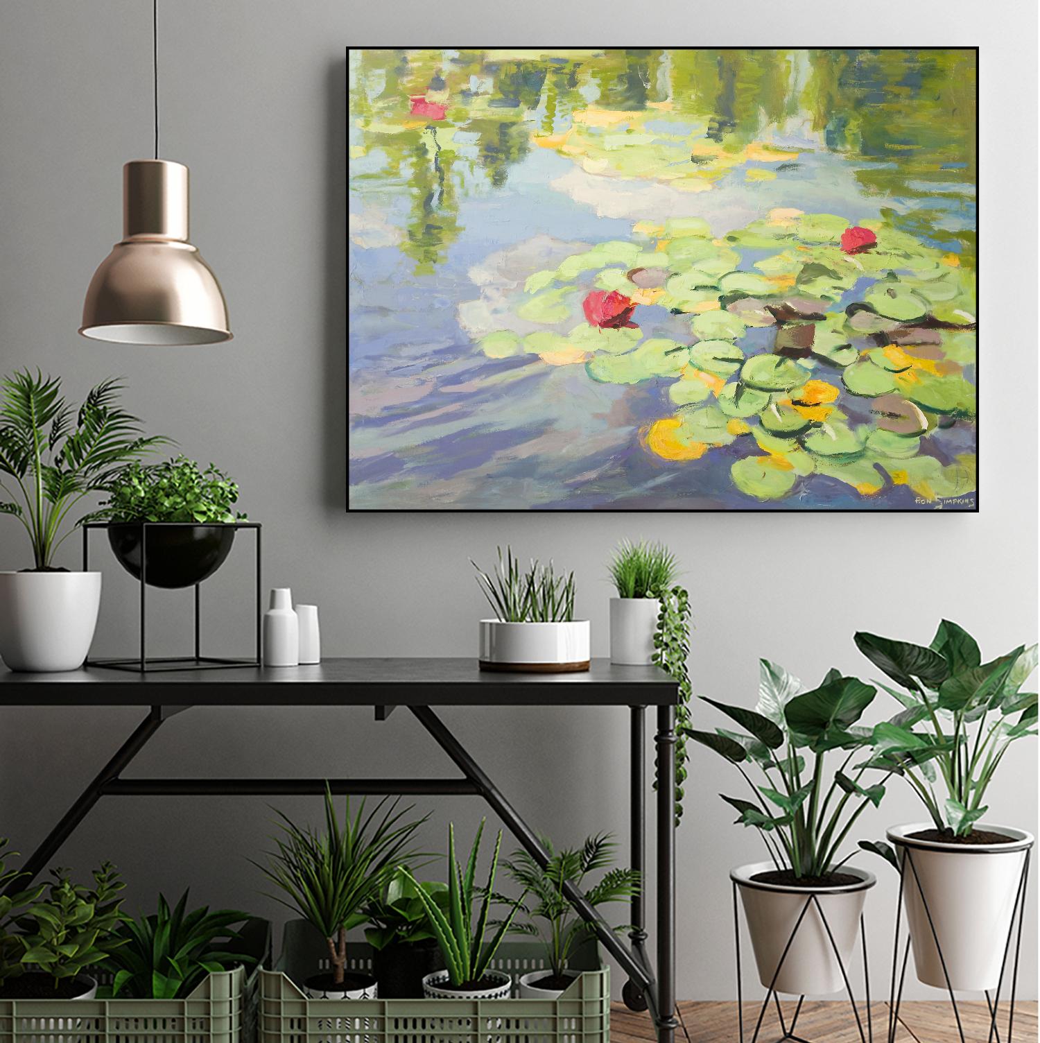 No Cloudy Days by Ron Simpkins on GIANT ART - blue sea scene