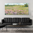 Picnic in Pink by Ron Simpkins on GIANT ART - green landscape