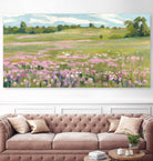 Picnic in Pink by Ron Simpkins on GIANT ART - green landscape