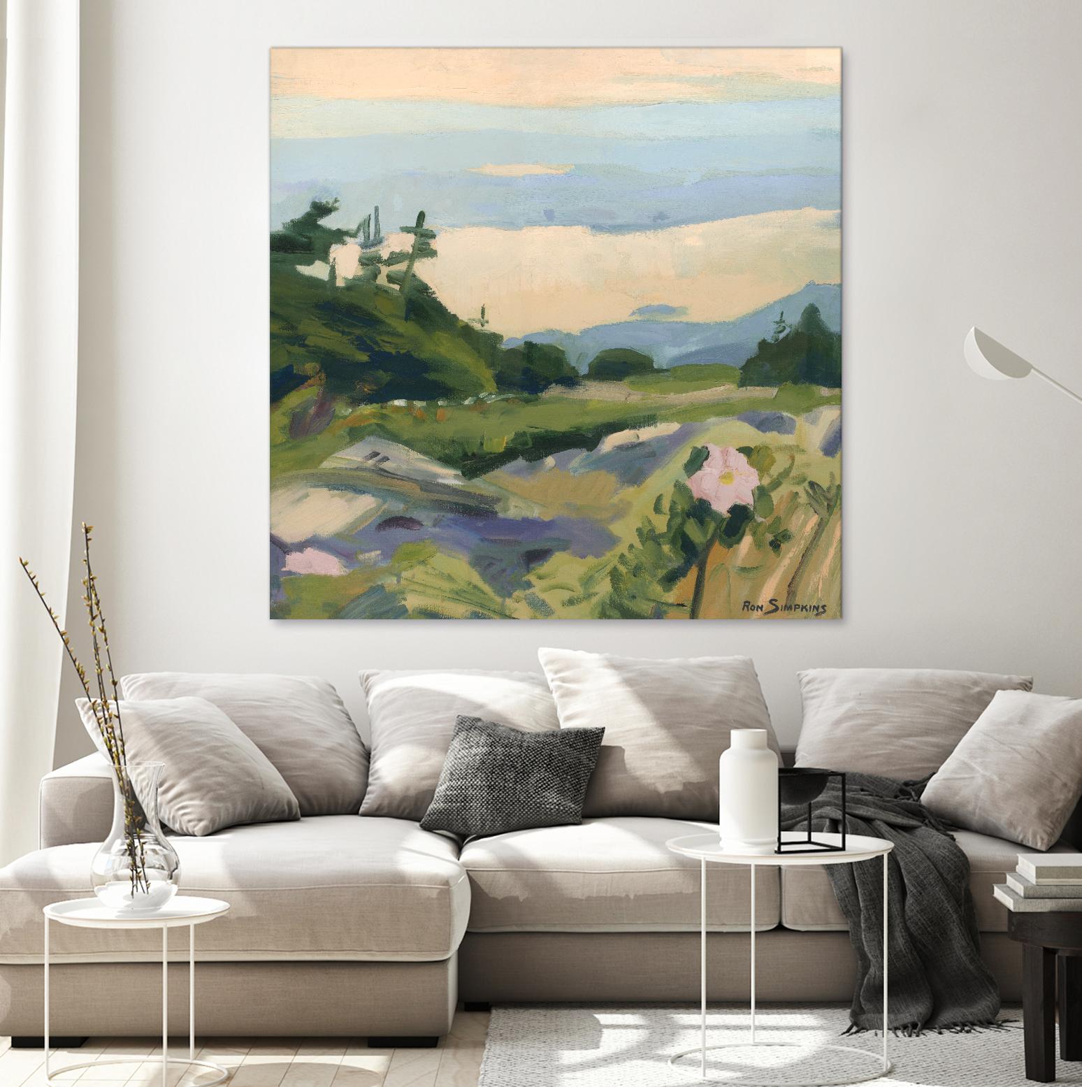 Top of the World by Ron Simpkins on GIANT ART - grey landscape