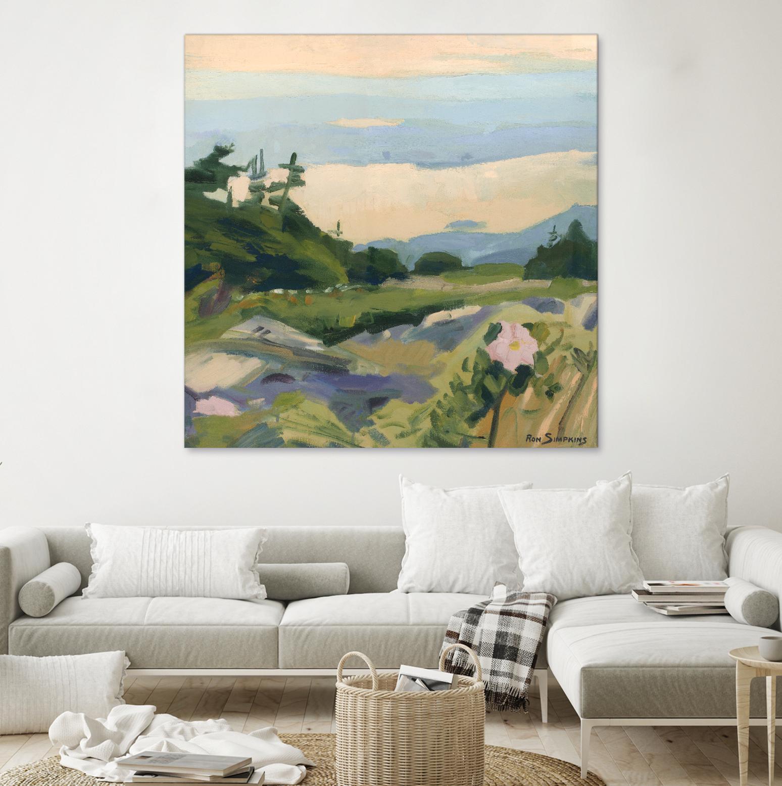 Top of the World by Ron Simpkins on GIANT ART - grey landscape