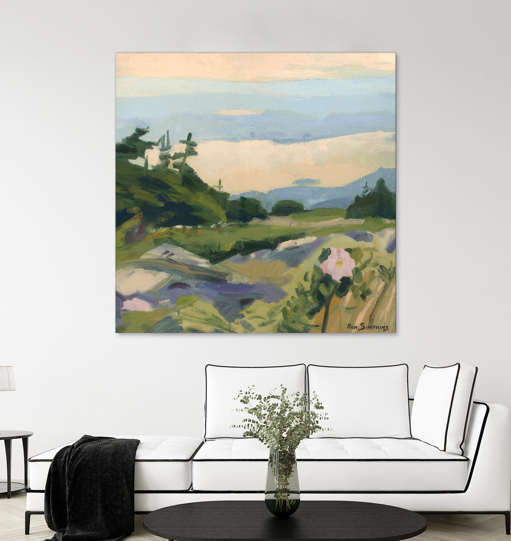 Top of the World by Ron Simpkins on GIANT ART - grey landscape