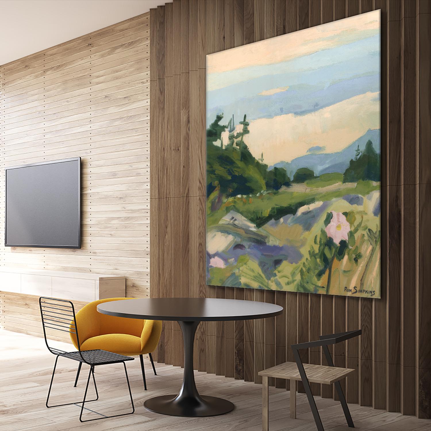 Top of the World by Ron Simpkins on GIANT ART - grey landscape