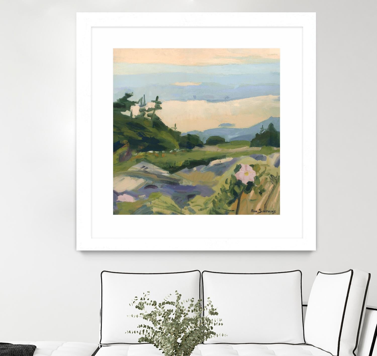 Top of the World by Ron Simpkins on GIANT ART - grey landscape