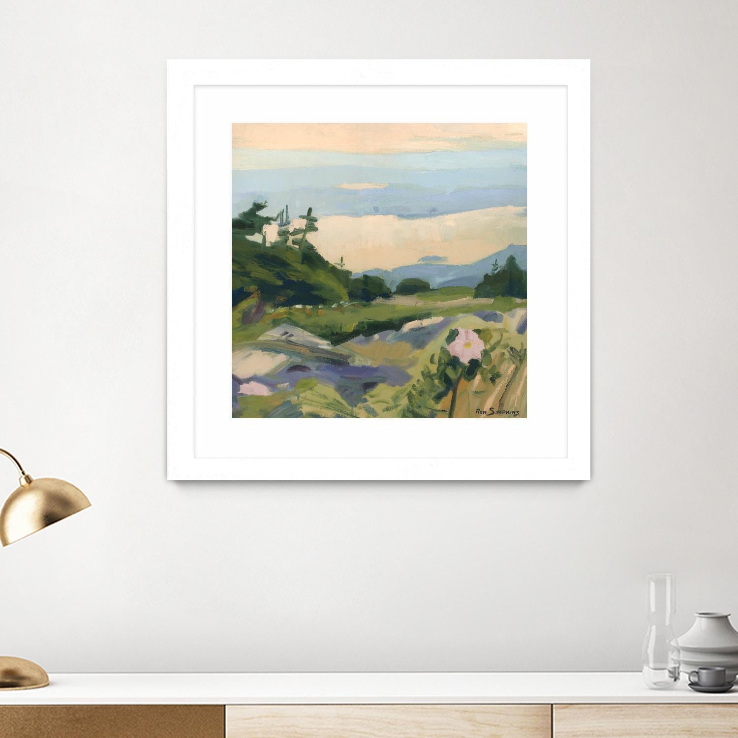 Top of the World by Ron Simpkins on GIANT ART - grey landscape