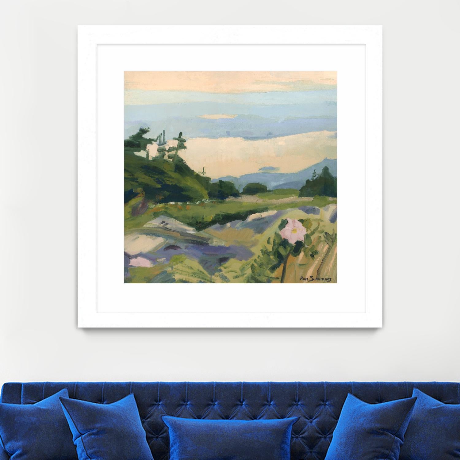 Top of the World by Ron Simpkins on GIANT ART - grey landscape