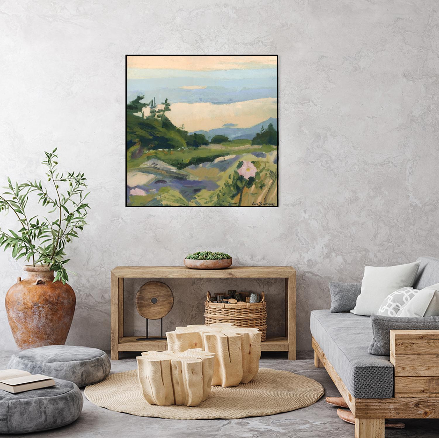 Top of the World by Ron Simpkins on GIANT ART - grey landscape