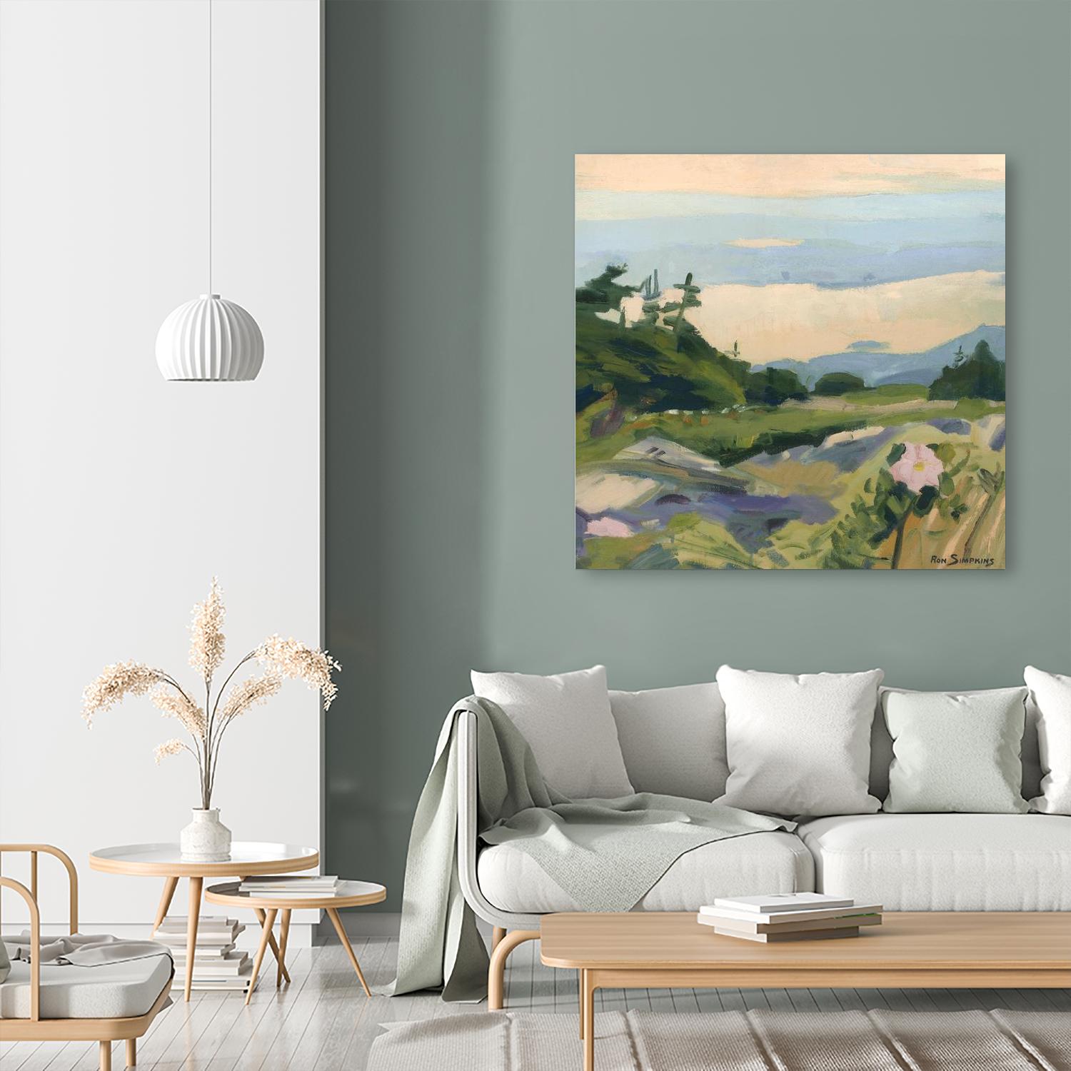 Top of the World by Ron Simpkins on GIANT ART - green landscape canadien