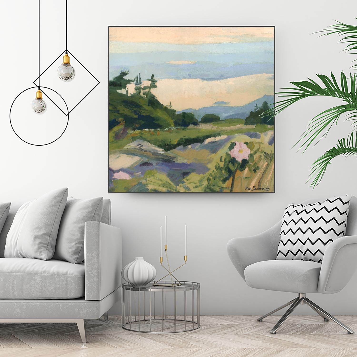 Top of the World by Ron Simpkins on GIANT ART - grey landscape